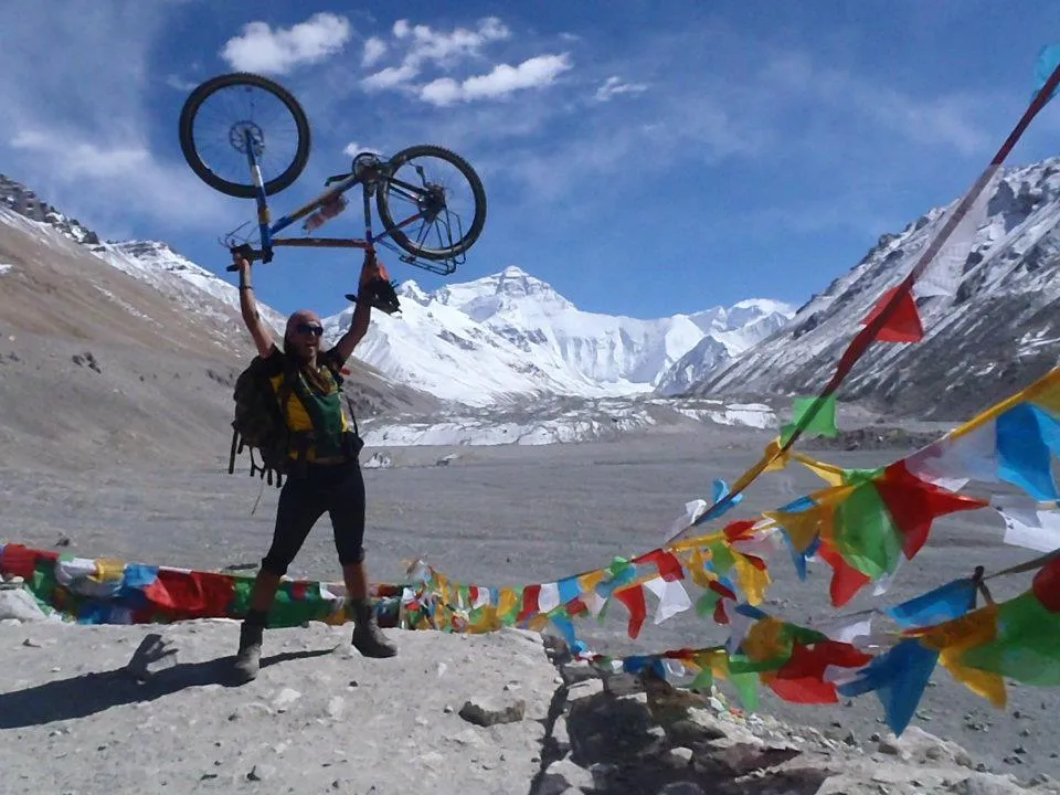 Mountainbiken bij Everest
