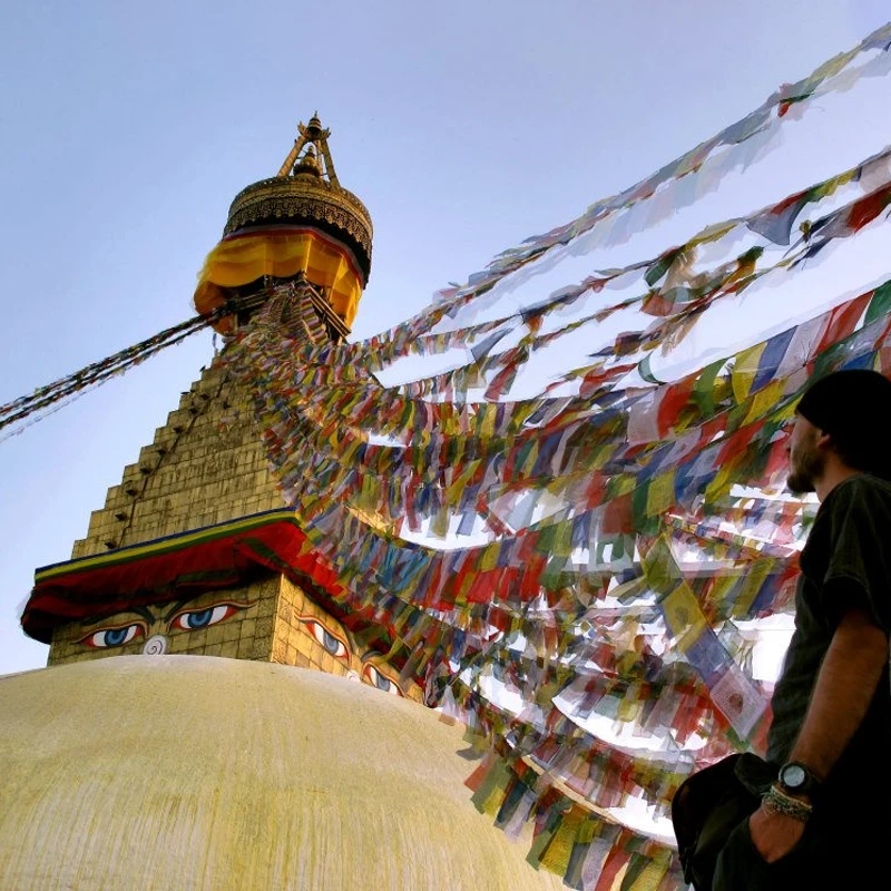Prayer flags Nepal Himalaya